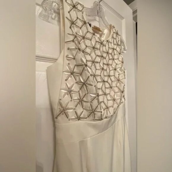 Ted Baker Aaina Embellished Maxi Dress gown white gold size 2 nwot - Picture 7 of 16